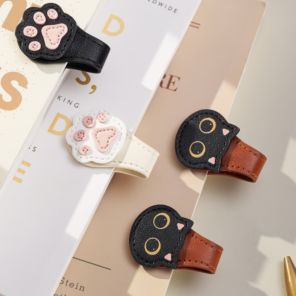 Bookmark Magnetic Clip - Cute PU Magnetic Page Clip Cat