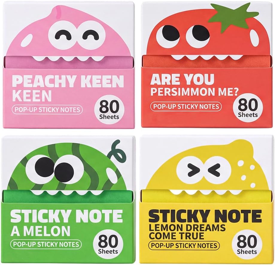 Memo Pad Sticky - Transparent Pull-Out Glitter Sticky Notes Cute