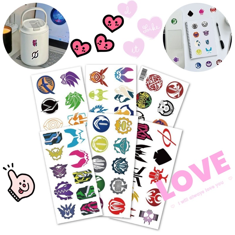 Memo Pad Sticky - 60 Sheets Kamen Rider Logo Stickers