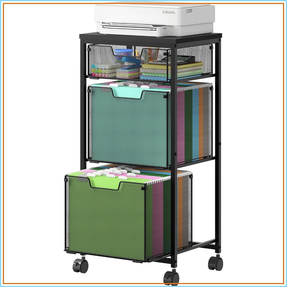 3 Drawer Mobile File Cabinet f - File Folder Hanging ulasan dan harga