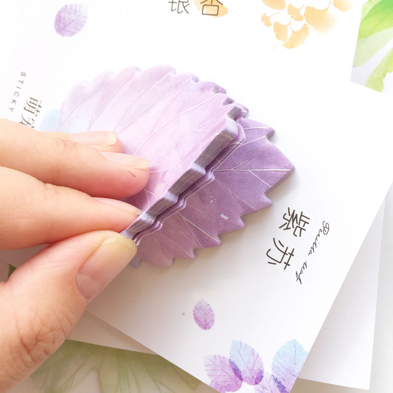 30 Pcs Leaf Sticky notes Plann - Office Stationery Supply List ulasan dan harga