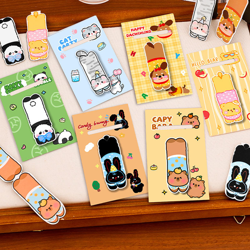 6pcs Kawaii Cute Animal Magnet - Bookmark Magnetic Clip ulasan dan harga