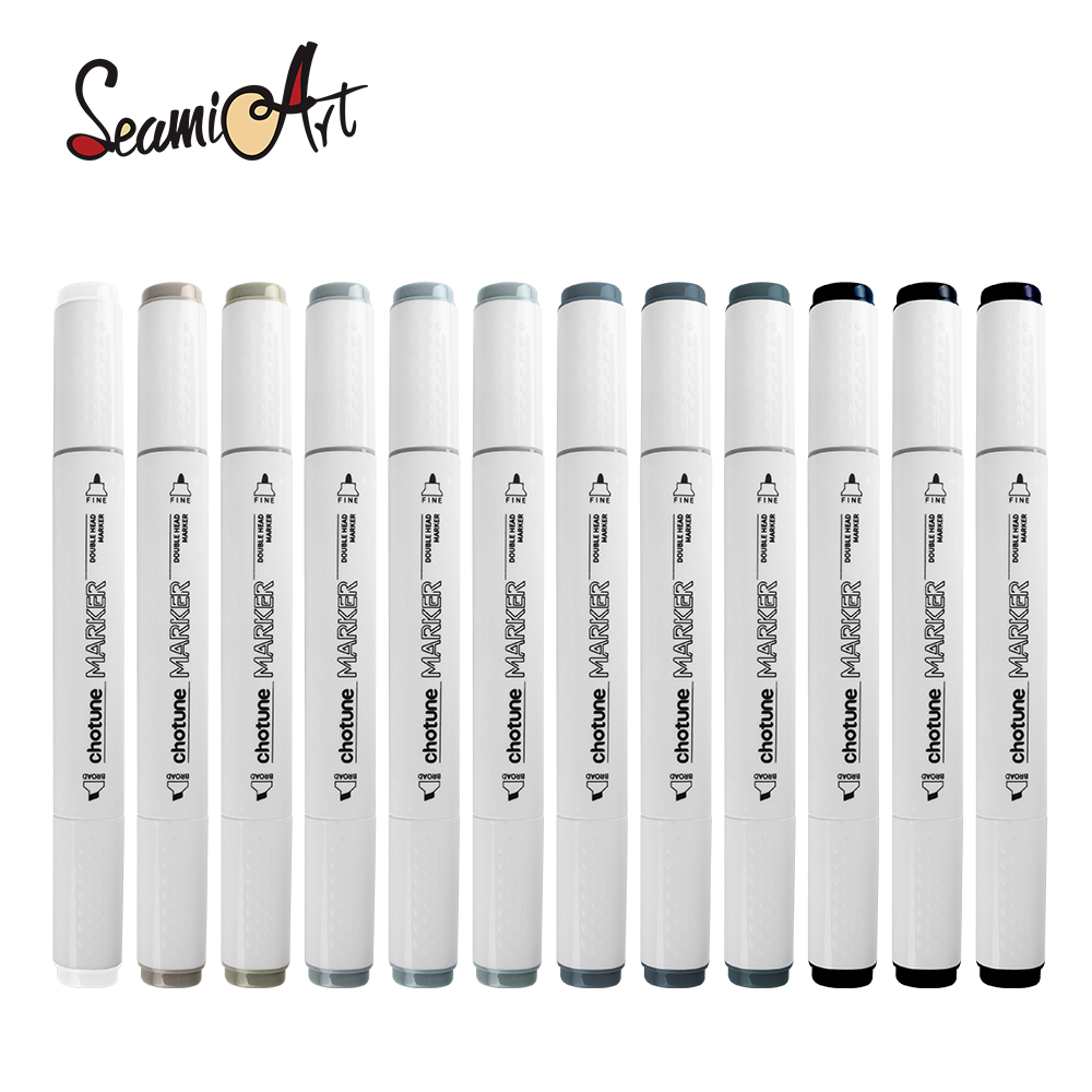 THOTUNE 12 Colors Warm Grey Co - Copic Marker Sketch ulasan dan harga