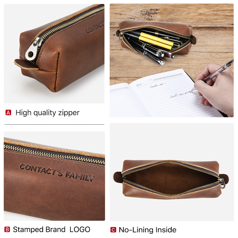 Retro Leather Pencil Case High - Stationery Supply Business ulasan dan harga