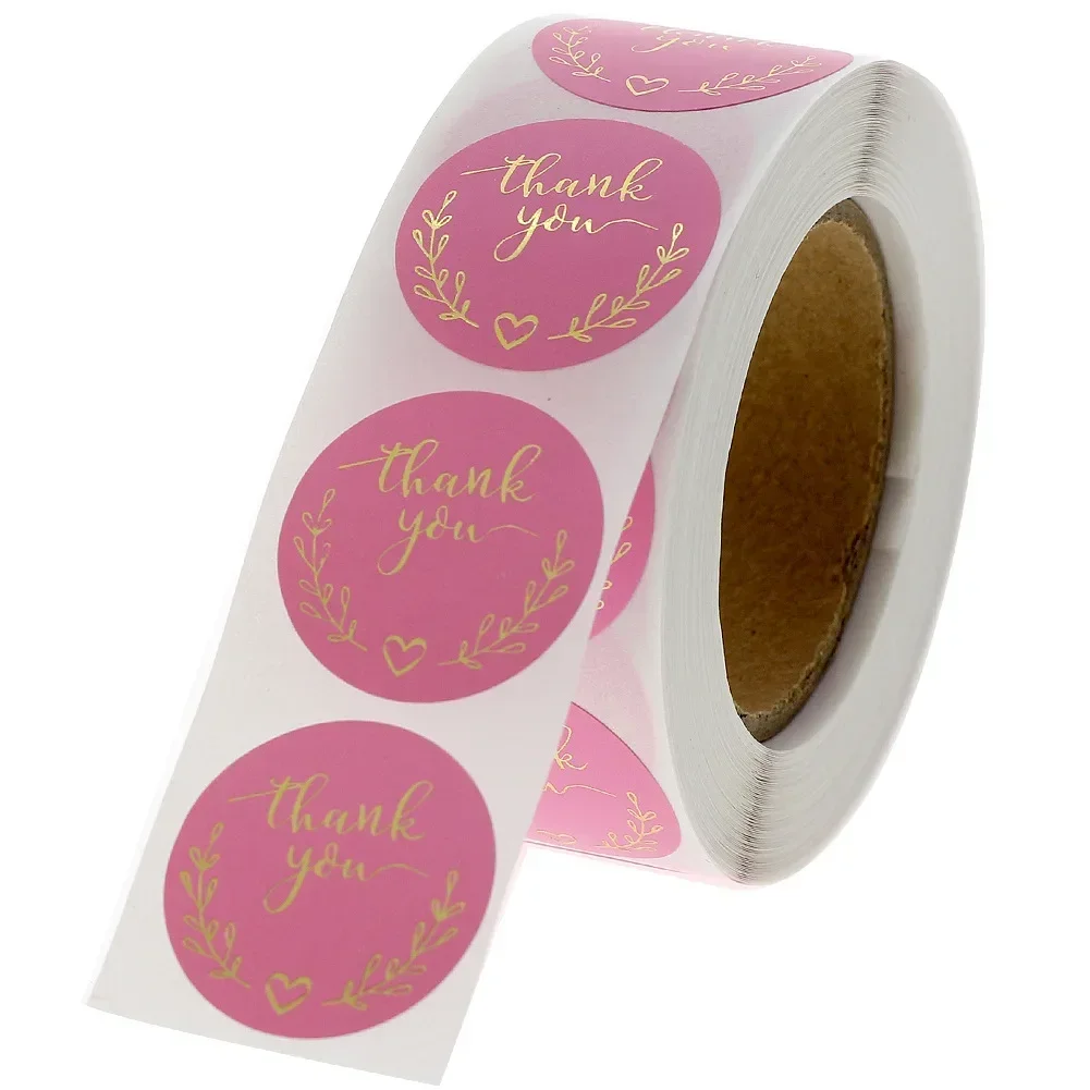 50-500pcs Thank You Sticker Pi - Stationery Supply Business ulasan dan harga