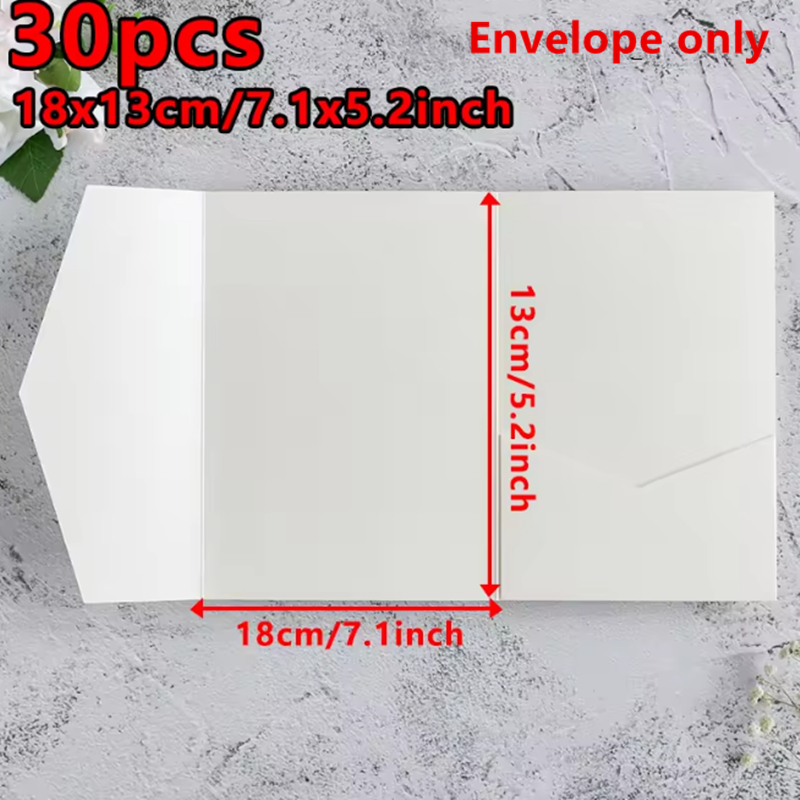 30pcs 18x13cm Green Envelopes  - Stationery Supply Business ulasan dan harga