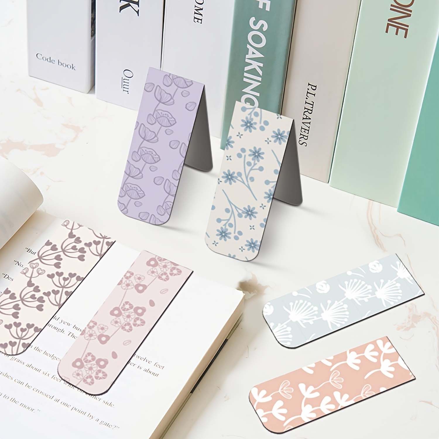 12pcs Flower Magnetic Bookmark - Bookmark Magnetic Clip ulasan dan harga