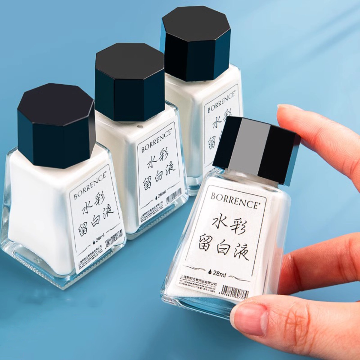 Borrence 28ml Watercolor Maski - Correction Fluid White ulasan dan harga