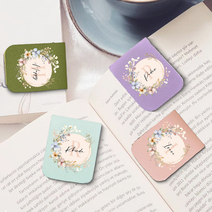 1pc Name Bookmark with Mirror  - Bookmark Magnetic Clip ulasan dan harga