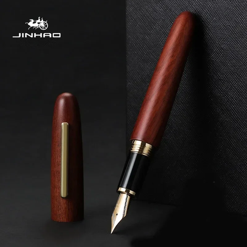 Jinhao 9056 Natural Wood Handm - Stationery Supply Business ulasan dan harga