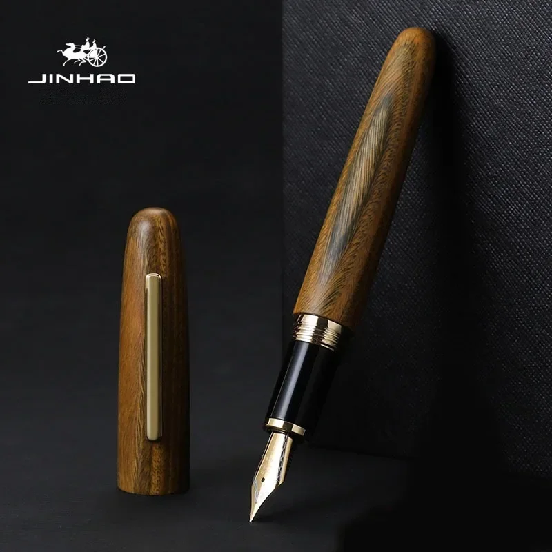 Jinhao 9056 Natural Wood Handm - Stationery Supply Business ulasan dan harga