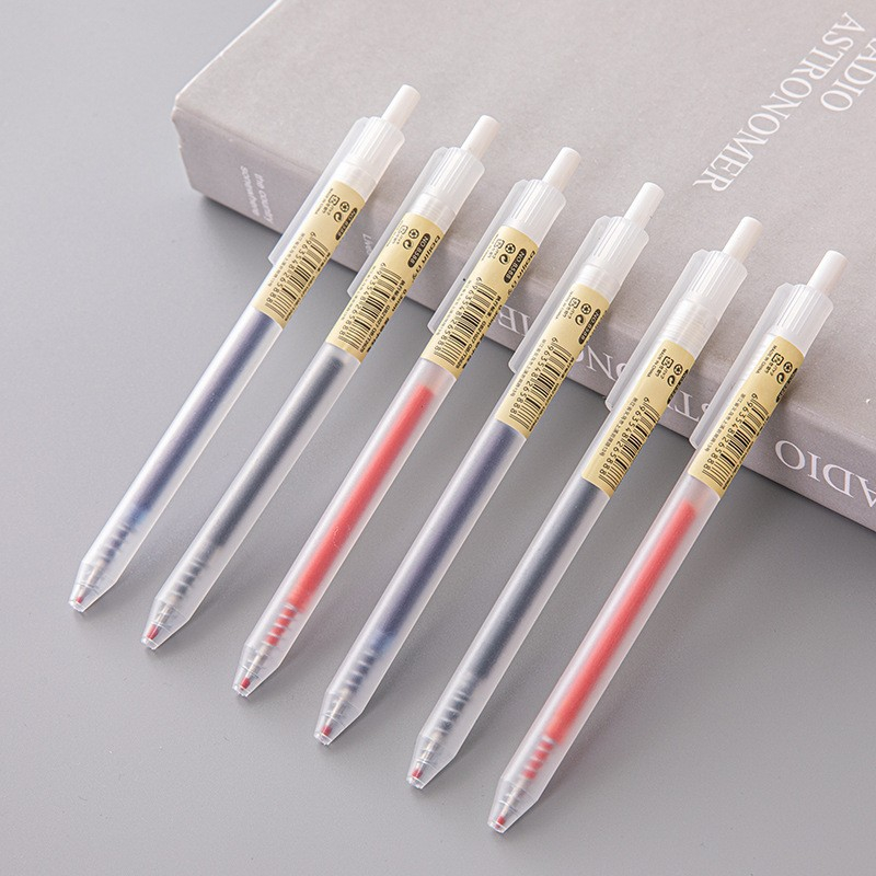 6/10Pcs 0.5mm Retractable Gel  - Stationery Supply Business ulasan dan harga