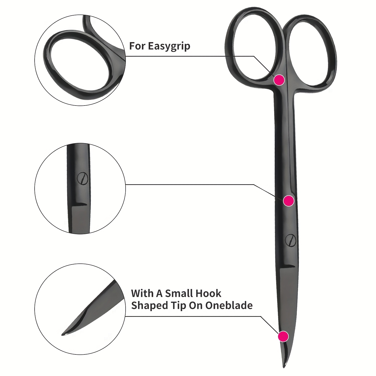 3pcs Multicolor Titanium-Coate - Scissors Stainless Craft ulasan dan harga