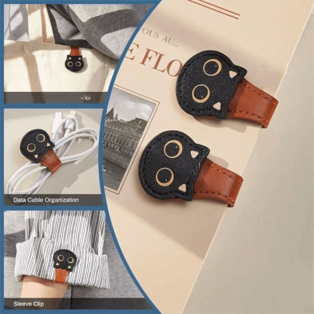 Cute PU Magnetic Page Clip Cat - Bookmark Magnetic Clip ulasan dan harga