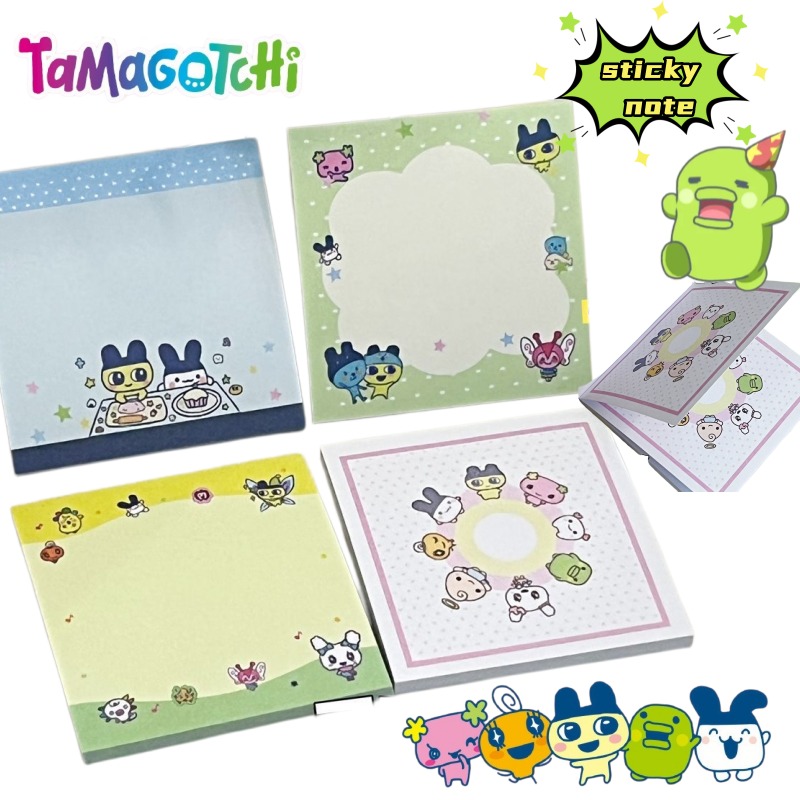 4pcs Tamagotchi Mametchi Memet - Memo Pad Sticky ulasan dan harga