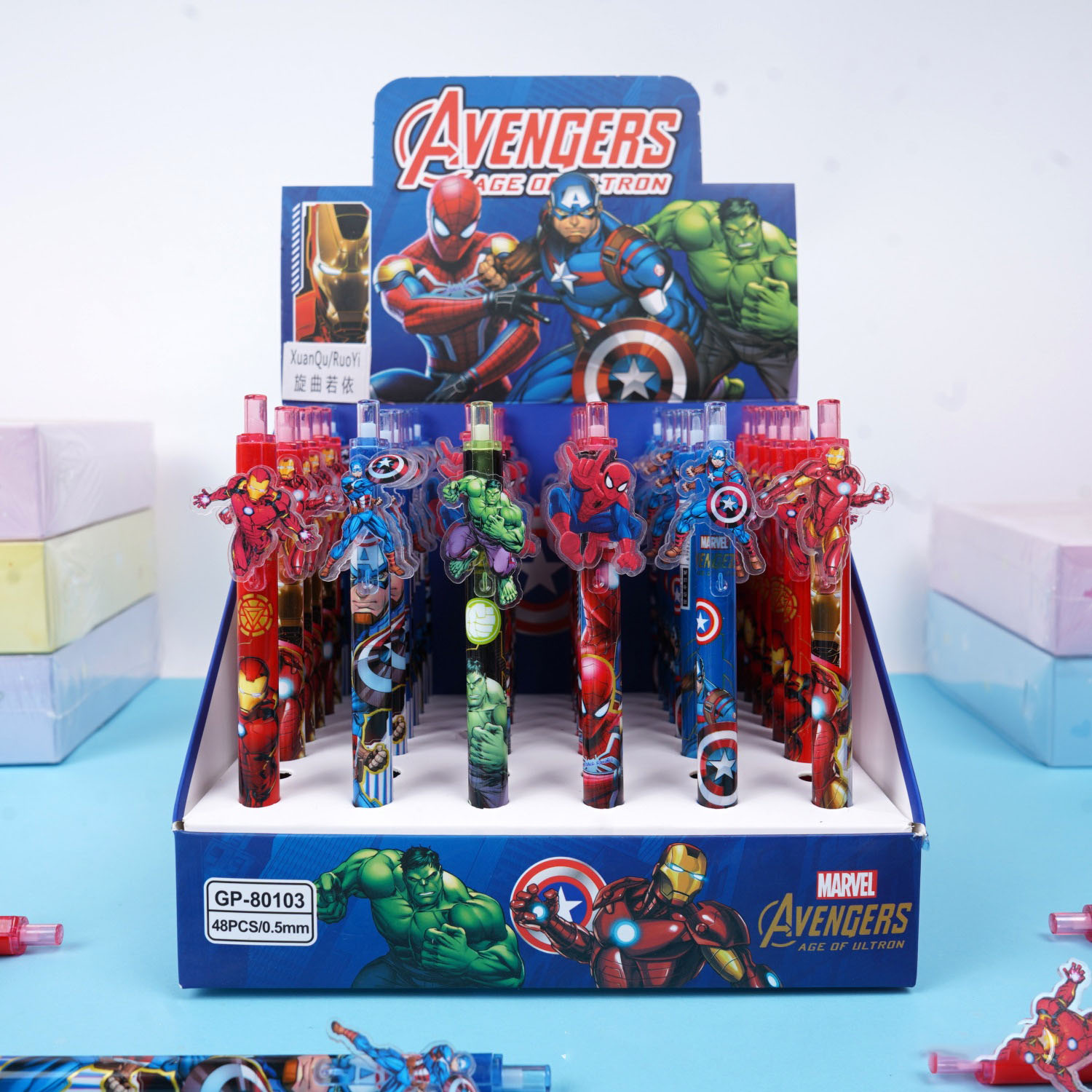 12/48pcs For Marvel Gel Pens Q - Stationery Supplier ulasan dan harga