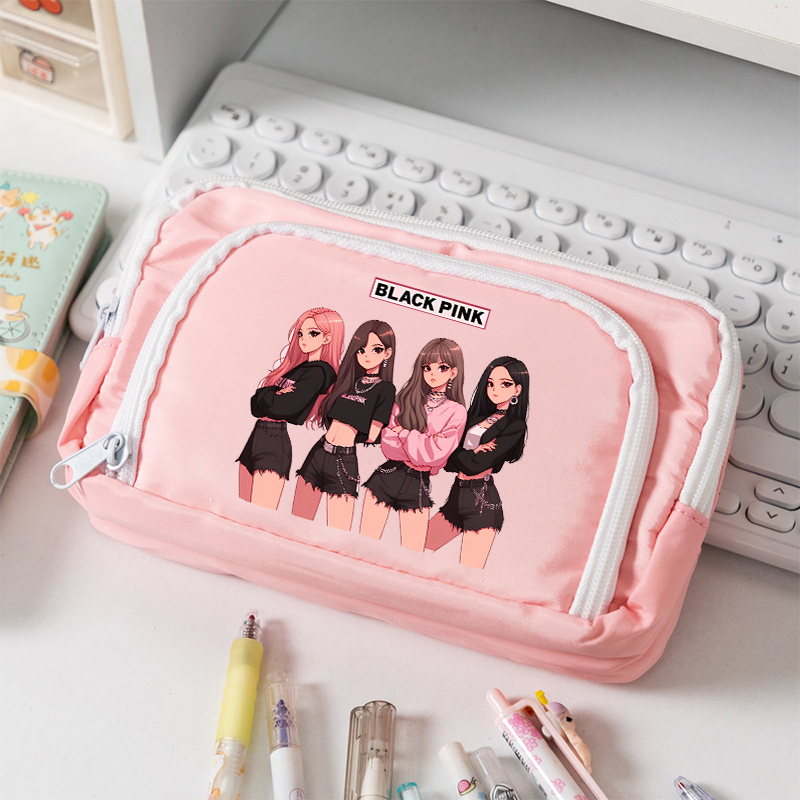 BlackPink Large Capacity Canva - Stationery Supplier ulasan dan harga