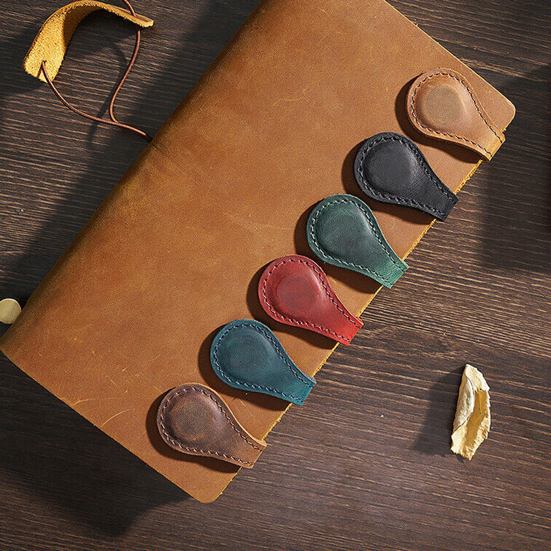 Magnetic Leather Bookmark Doub - Bookmark Magnetic Clip ulasan dan harga