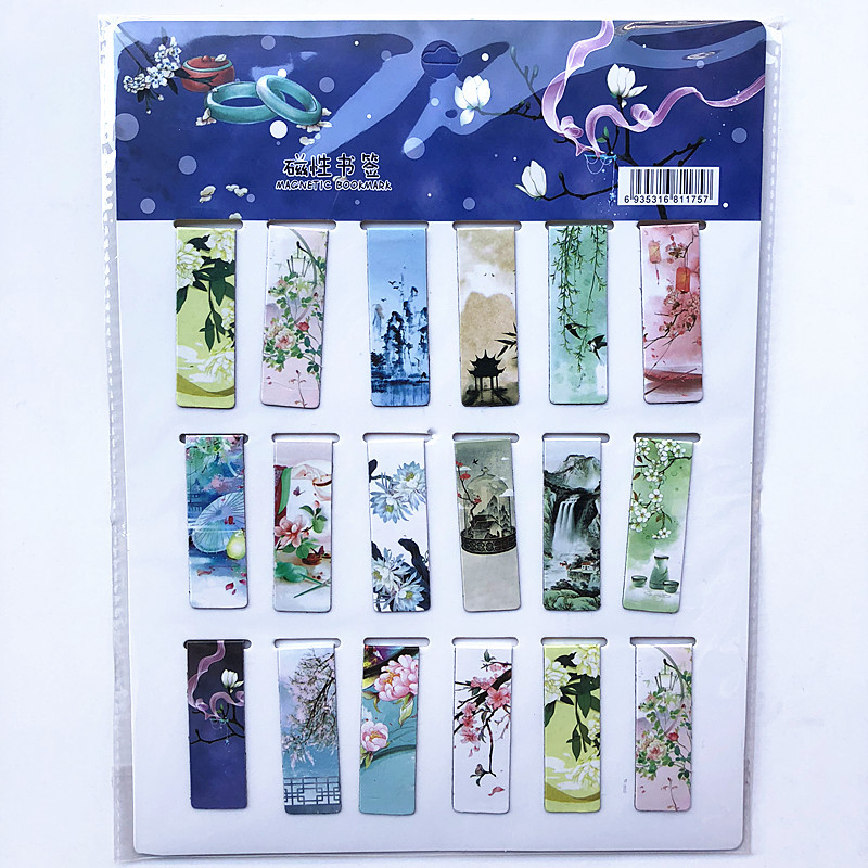 18 Pcs/Set Cat Tower Magnet Ma - Bookmark Magnetic Clip ulasan dan harga