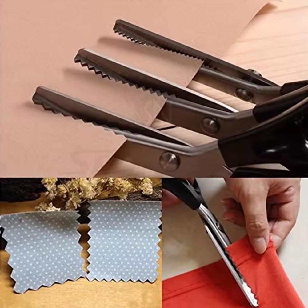 Stainless Steel Pinking Scisso - Scissors Stainless Craft ulasan dan harga