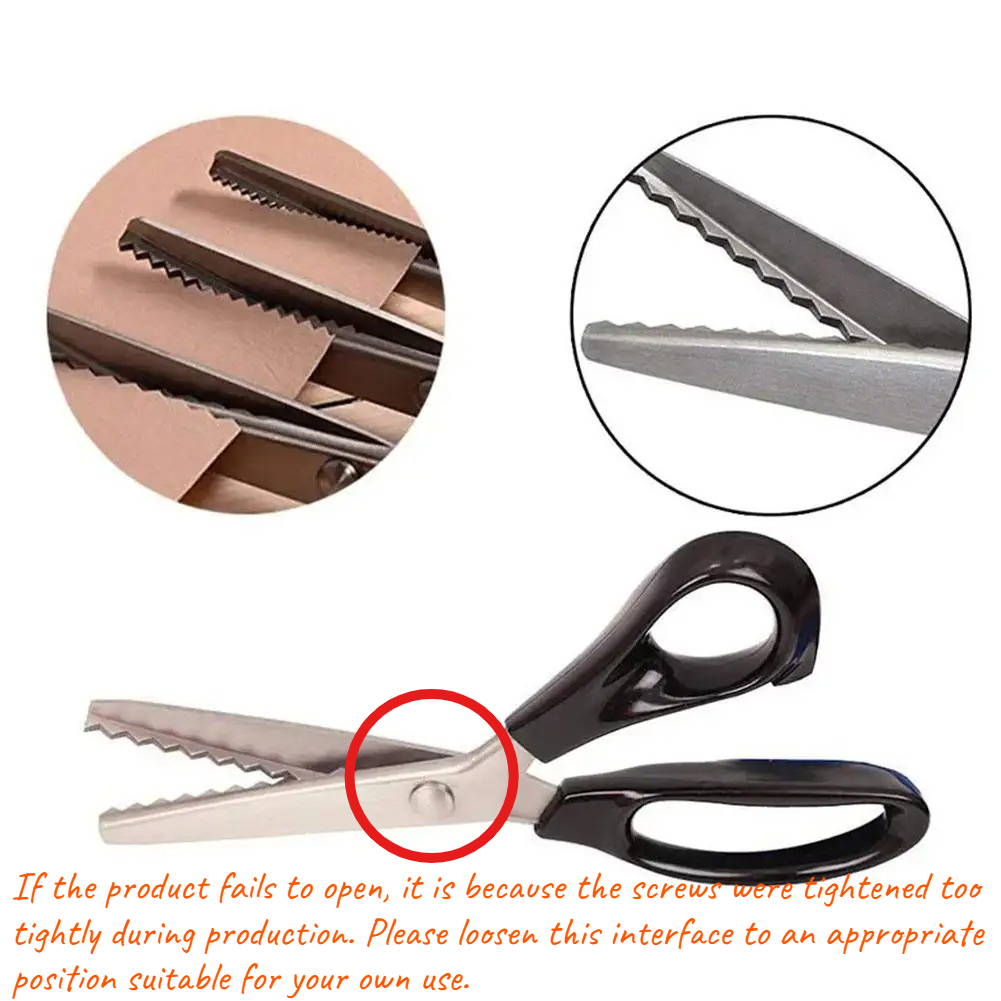 Stainless Steel Pinking Scisso - Scissors Stainless Craft ulasan dan harga