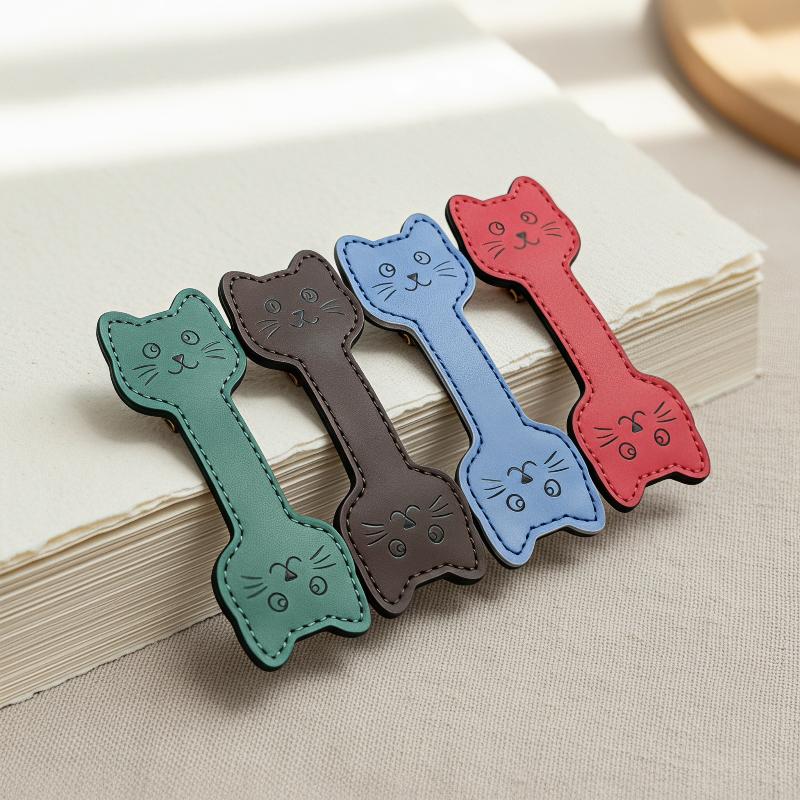 Cute Magnetic PU Leather Bookm - Bookmark Magnetic Clip ulasan dan harga