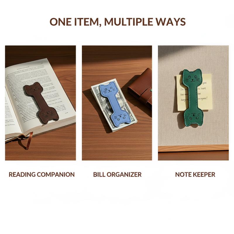 Cute Magnetic PU Leather Bookm - Bookmark Magnetic Clip ulasan dan harga