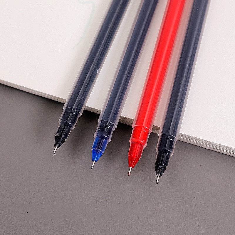 0.5mm Large Capacity Black/Red - Muji Stationery Gel Pen ulasan dan harga
