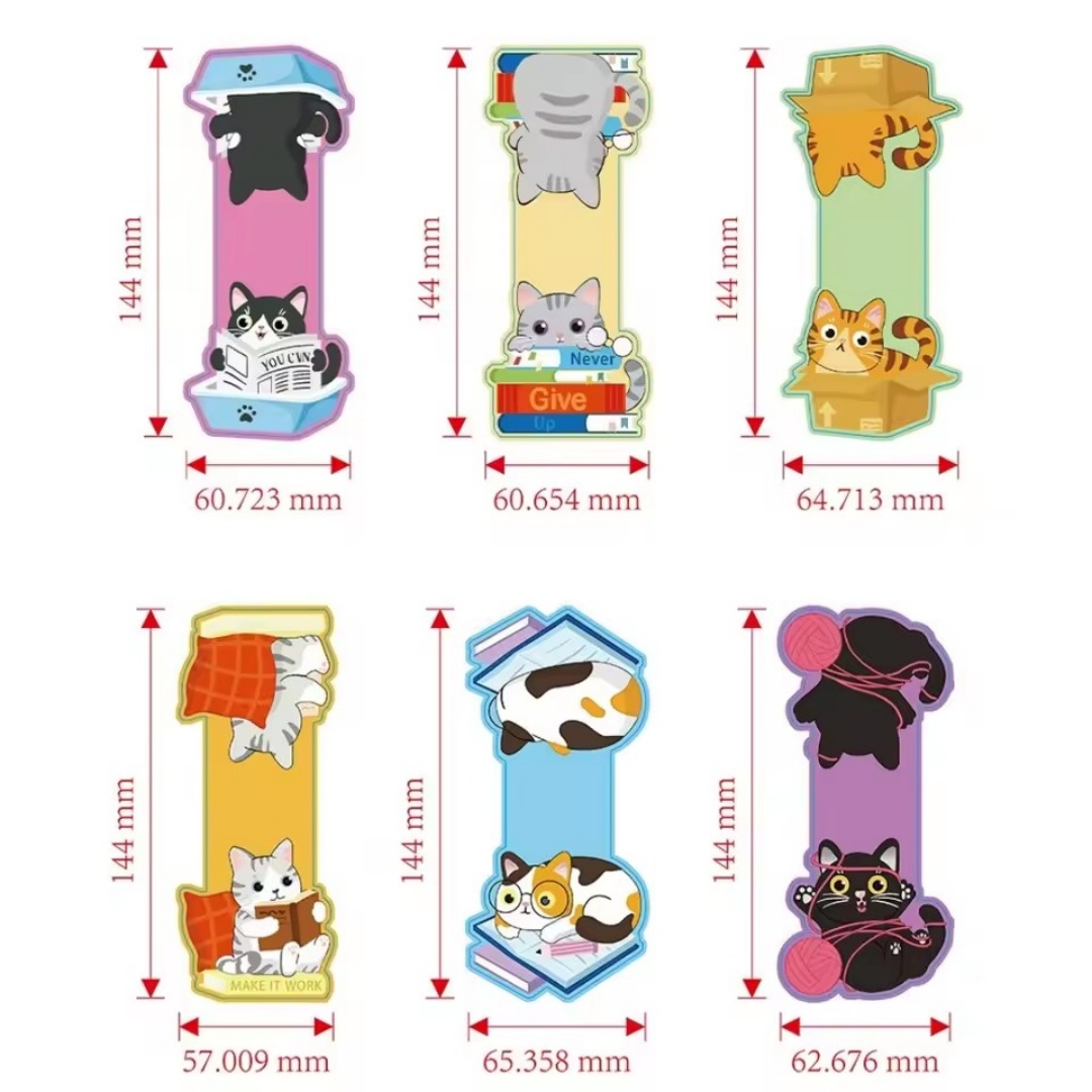 1set Creative Cat Pattern Magn - Bookmark Magnetic Clip ulasan dan harga